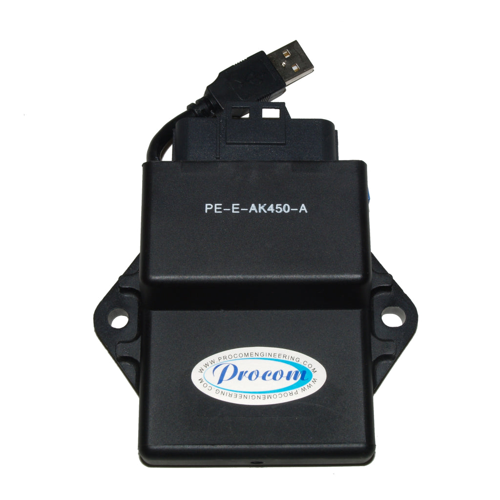 PE-E-AK450-A Programmable Performance ECU For: Kawasaki KFX450R (Year 08-14)