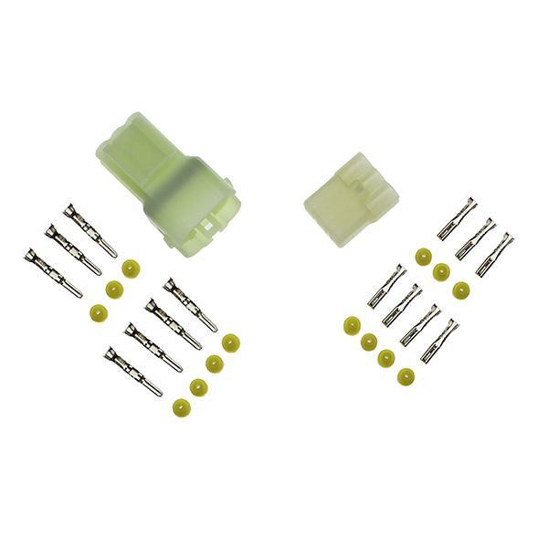 ES156 6-pin SQUARE Sealed Connector Set - CLEAR